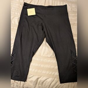Champion Black Leggings with Stitch Detail